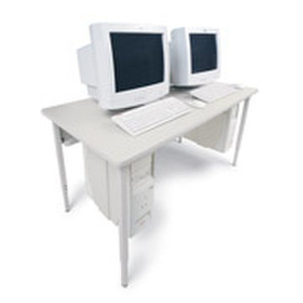Bretford Quattro Computer Table Grey computer desk