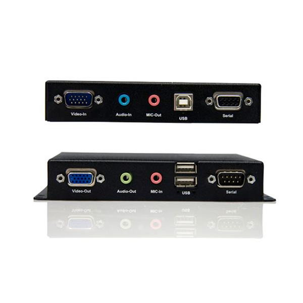 StarTech.com USB VGA KVM Console Extender w/ Serial & Audio Over Cat5 UTP - 1000 ft KVM switch