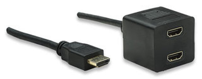 Manhattan 307833 0.3m HDMI HDMI Black HDMI cable