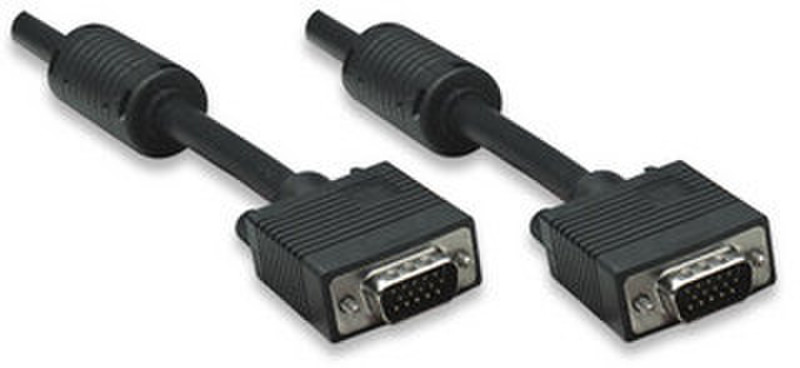 Manhattan 372190 20м VGA (D-Sub) VGA (D-Sub) Черный VGA кабель
