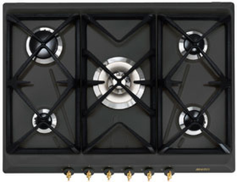 Smeg SR876AGH5 Встроенный Gas hob Черный плита