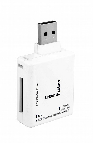 Urban Factory MCR01UF USB 2.0 Weiß Kartenleser