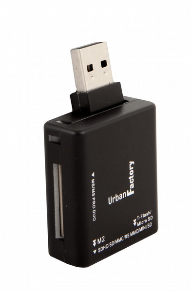 Urban Factory MCR07UF USB 2.0 Черный устройство для чтения карт флэш-памяти