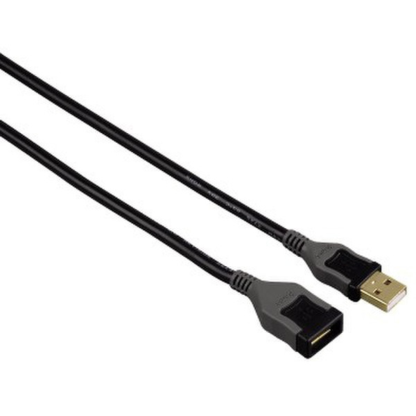 Hama Usb, 0.50m 0.5м USB A USB A Черный кабель USB