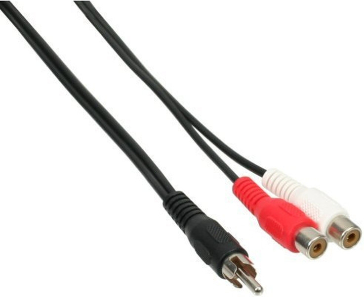 InLine 89924A 2m RCA 2 x RCA Schwarz, Rot, Weiß Audio-Kabel