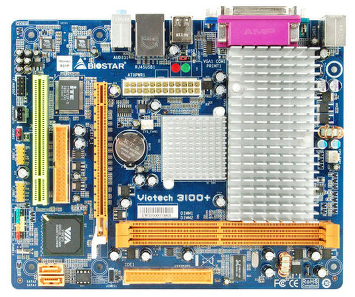 Biostar VioTech 3100+ VIA CN896 Micro ATX motherboard