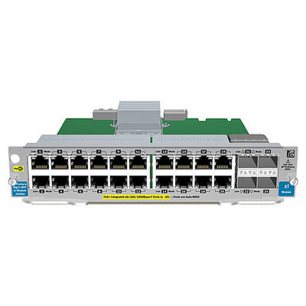 Hewlett Packard Enterprise 20-port Gig-T PoE+ / 2-port 10GbE SFP+ v2 Gigabit Ethernet network switch module