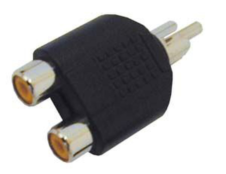 GR-Kabel PA-216 RCA 2x RCA Black cable interface/gender adapter