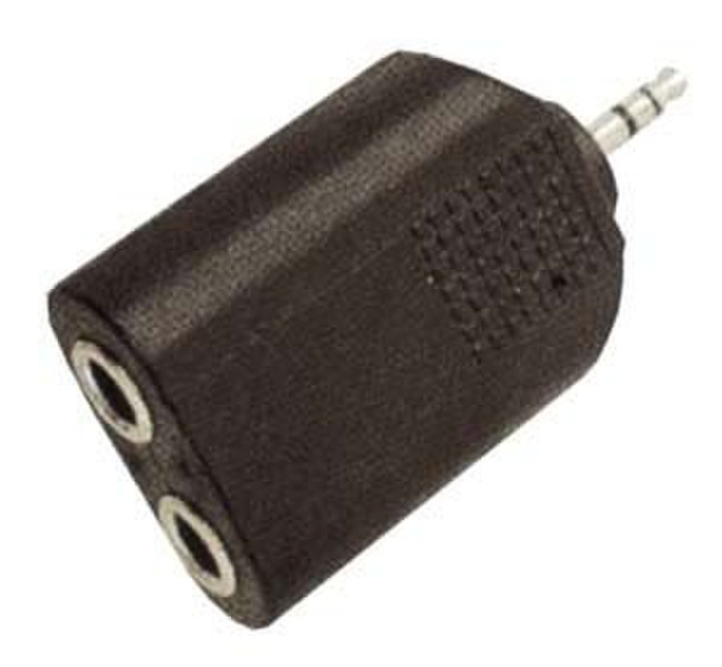 GR-Kabel PA-218 3.5mm 2x 6.35mm Black cable interface/gender adapter