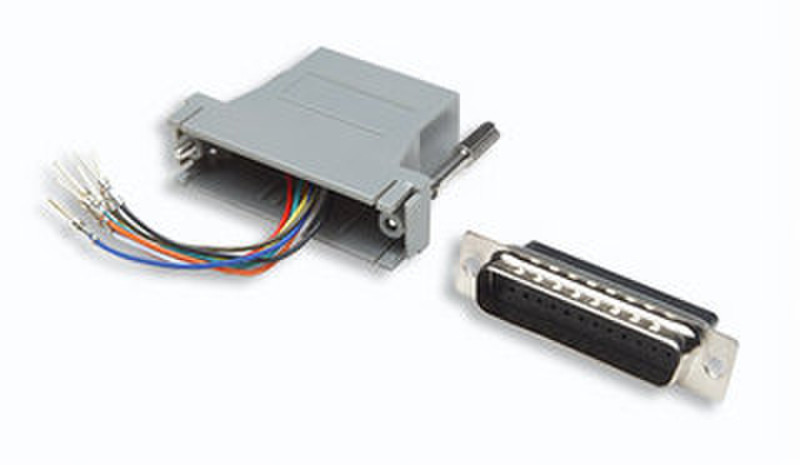 Intellinet 200981 DB25, M RJ-45, F Grey cable interface/gender adapter