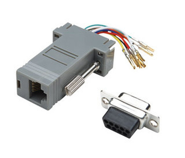 Intellinet 201162 DB9, F RJ-45, F Grau Kabelschnittstellen-/adapter