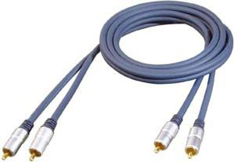 GR-Kabel PB-434 5m 2 x RCA Schwarz Audio-Kabel