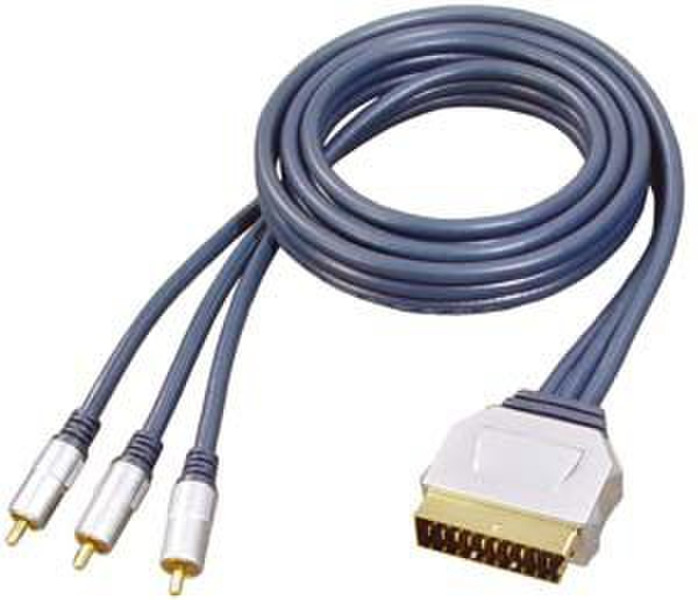 GR-Kabel PB-476 1.5м SCART (21-pin) Черный адаптер для видео кабеля