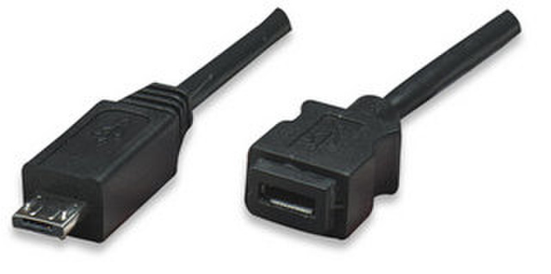 Manhattan 307406 1.8m Micro-USB A Schwarz USB Kabel