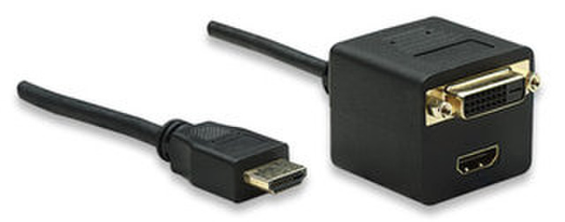 Manhattan 307864 0.3м HDMI HDMI Черный HDMI кабель