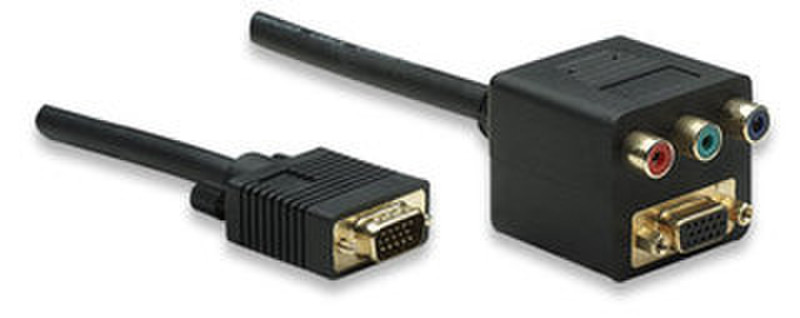 Manhattan 307994 0.3м VGA (D-Sub) VGA (D-Sub) Черный VGA кабель