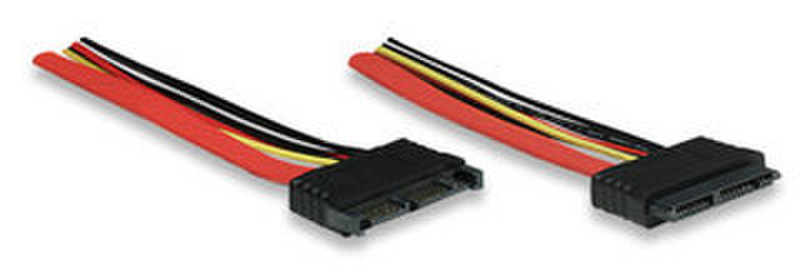 Manhattan 308052 0.3m Red SATA cable