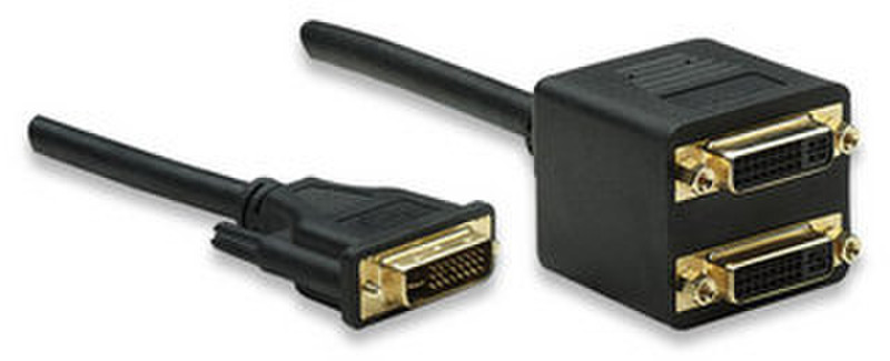 Manhattan 308199 0.3m DVI-I DVI-I Black DVI cable