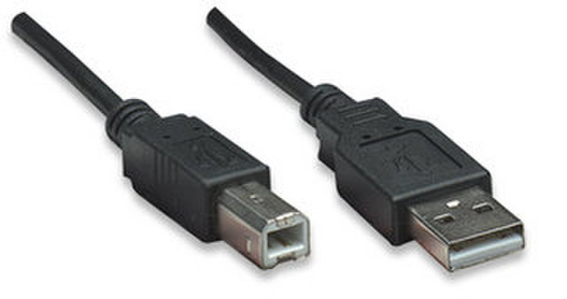 Manhattan 337779 4.5m USB A USB B Schwarz USB Kabel