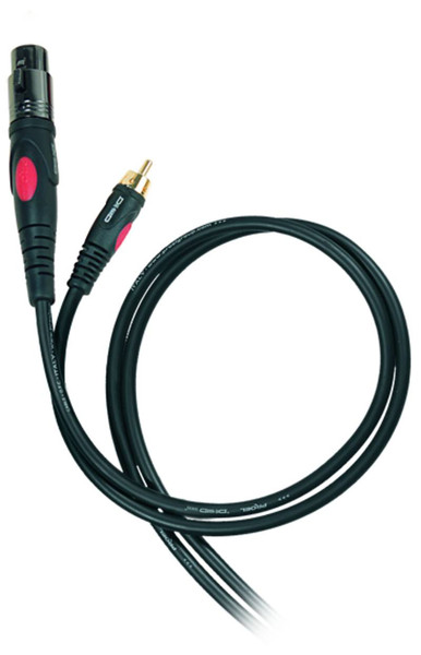 Die-Hard DH580LU09 0.9m 6.35mm RCA Black audio cable