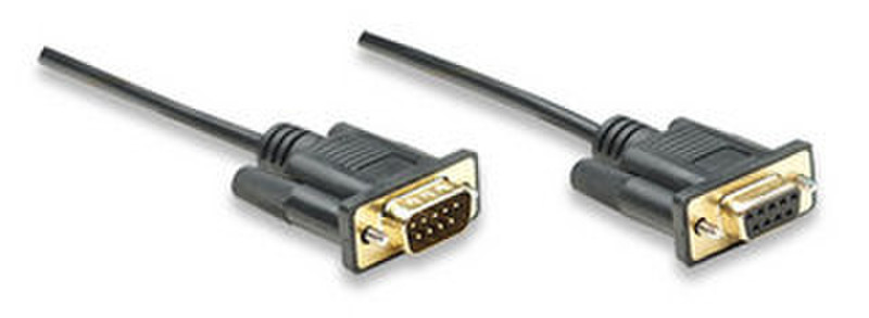 Manhattan 390569 1.8m DB9 DB9 Schwarz Serien-Kabel