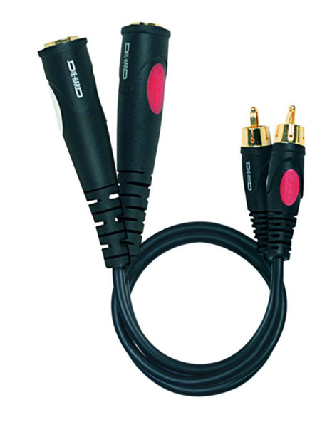Die-Hard DH655LU09 0.9m 2 x 6.35mm Black audio cable