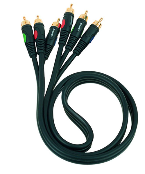 Die-Hard DH930 1.8m 3 x RCA Black component (YPbPr) video cable