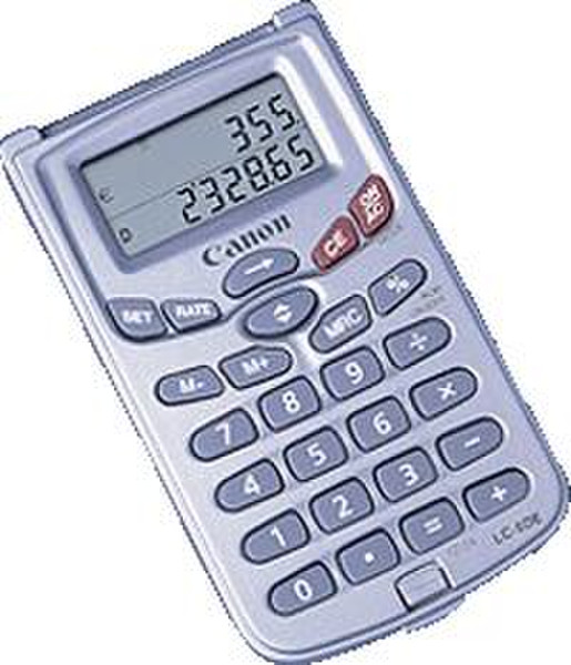 Canon LC-8DE Handheld calculator Display-Rechner Silber