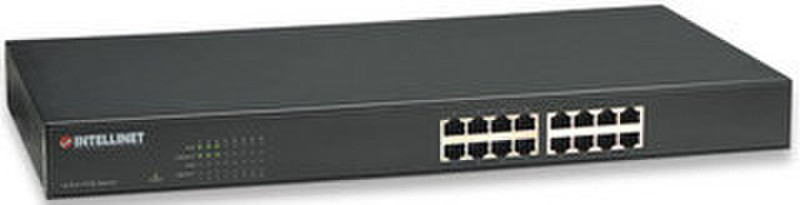 Intellinet 503631 Power over Ethernet (PoE) Черный сетевой коммутатор