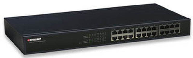 Intellinet 24-Port Fast Ethernet Rackmount Unmanaged Black