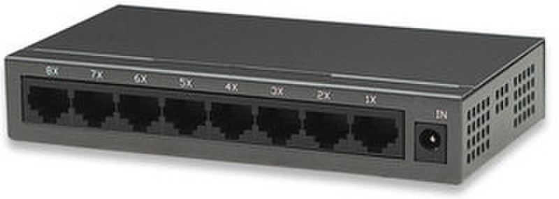 Intellinet 8-Port Fast Ethernet Office Switch Неуправляемый Черный