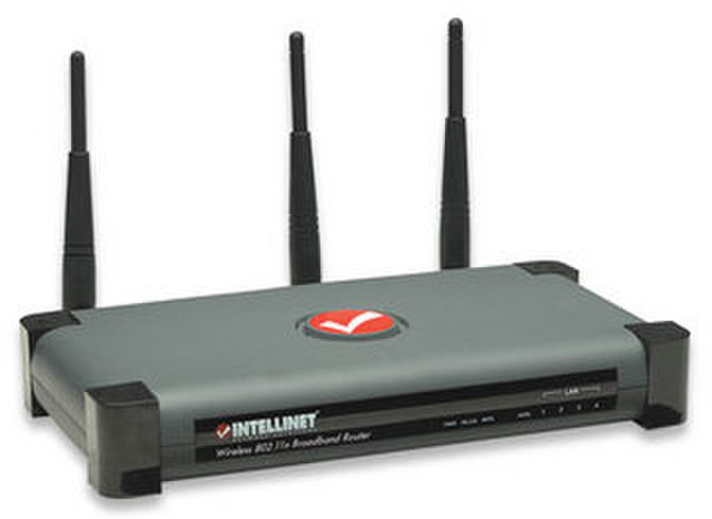Intellinet Wireless Broadband Router Fast Ethernet Grey