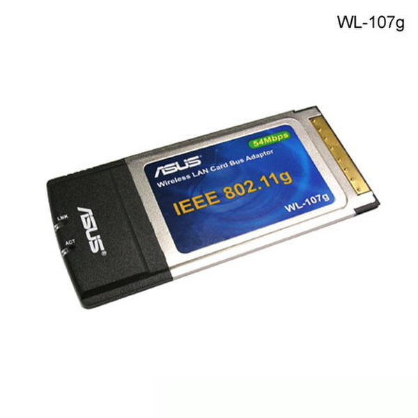 ASUS Wireless Cardbus Adapter WL-107G 54Мбит/с сетевая карта