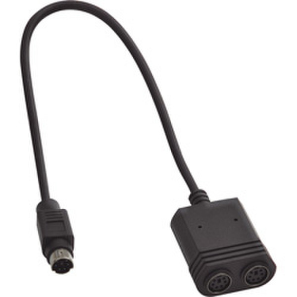 Belkin Cable PS2 Y splitter 0.3m black 0.3m Black PS/2 cable