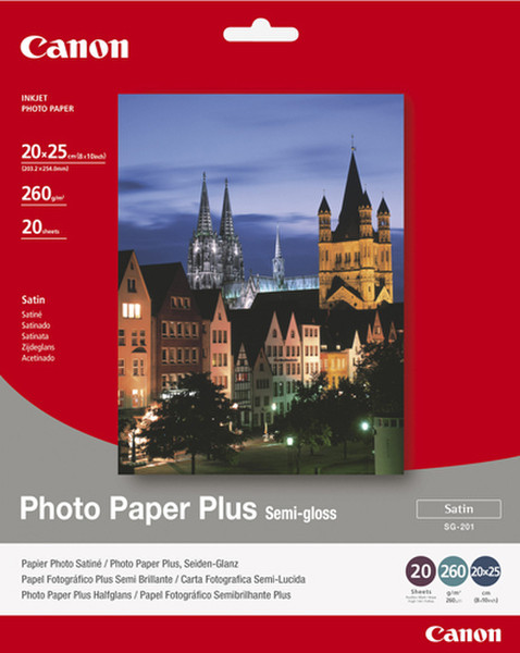 Canon SG-201 - 20x25cm Photo Paper Plus, 20 sheets Fotopapier