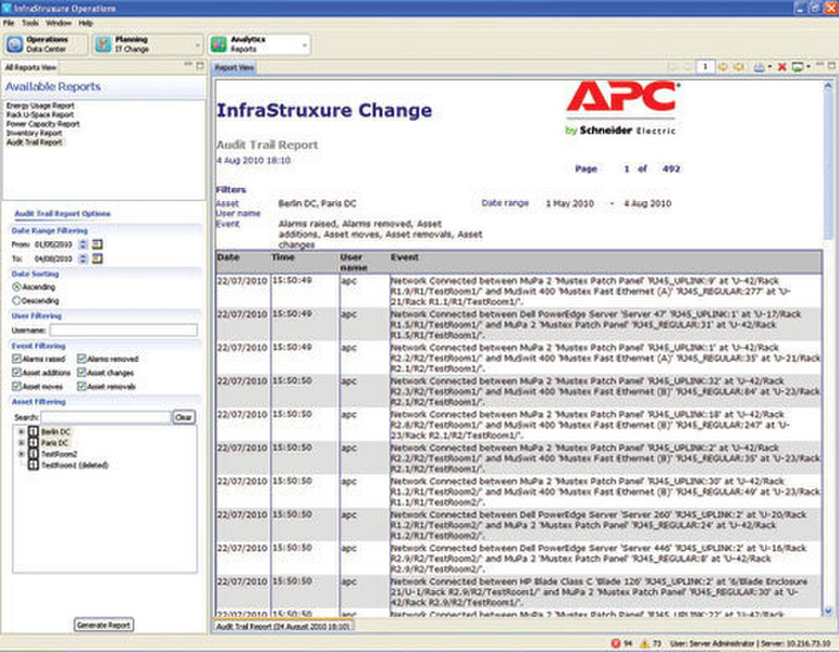 APC AP9710 Dienstverwaltungs-Software