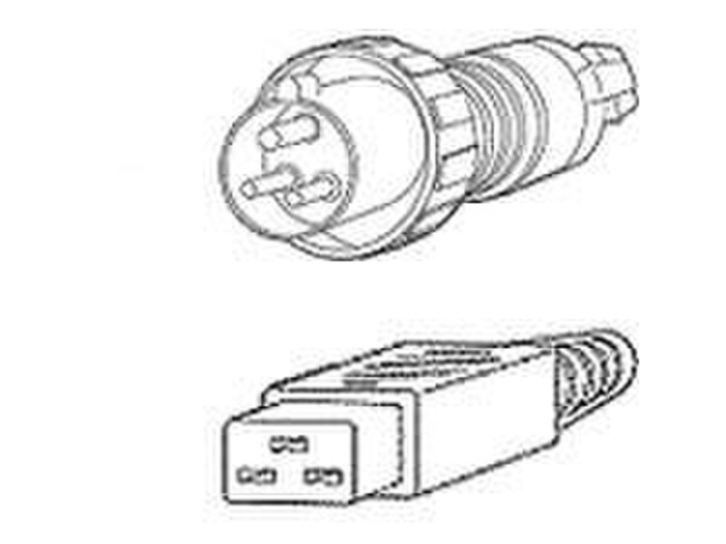 Cisco CAB-AC-2800W-INT= 4.1м IEC 309 C19 coupler Черный кабель питания