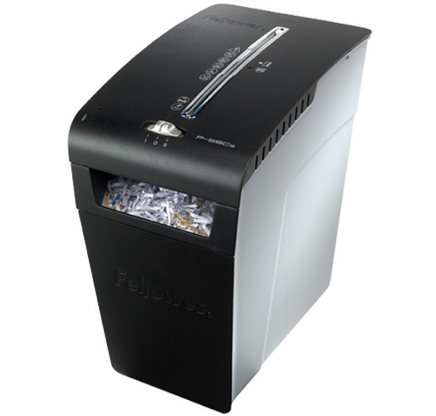 Fellowes P-58Cs Cross shredding 70дБ Черный, Серый измельчитель бумаги