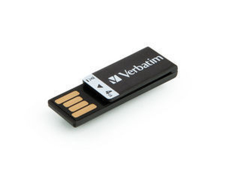 Verbatim Clip-it 4GB USB 2.0 Type-A Black USB flash drive