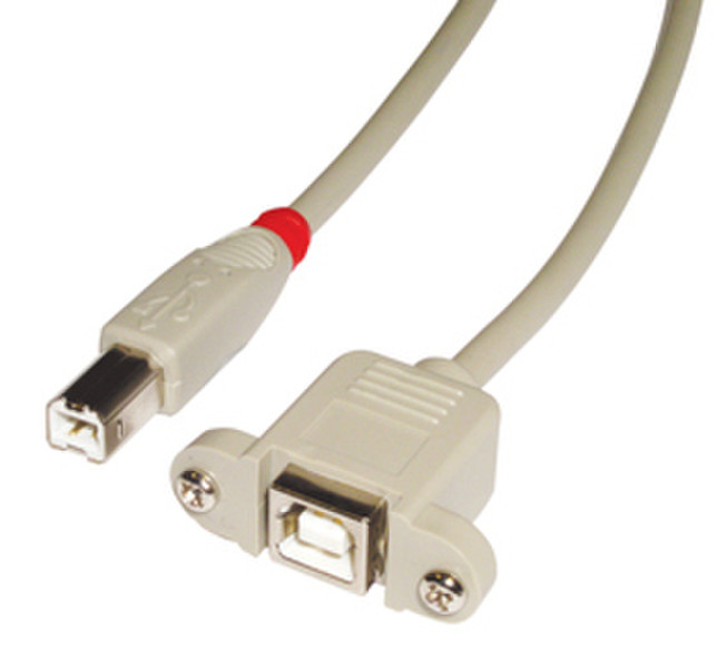 Lindy 31800 0.5м USB B USB B Серый кабель USB
