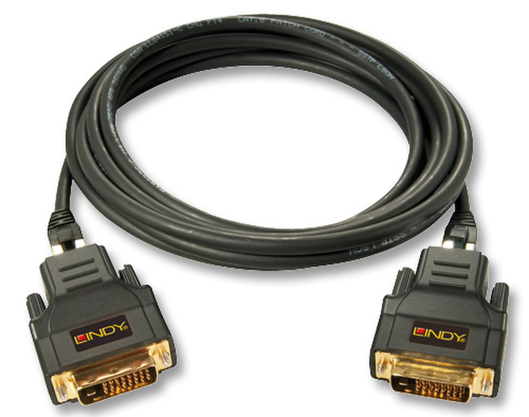 Lindy 30m DVI-D Cable 30м DVI-D DVI-D Черный DVI кабель