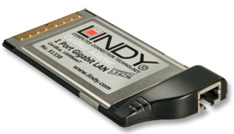 Lindy Gigabit CardBus Adapter Ethernet 1000Mbit/s