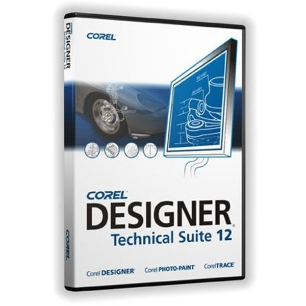 Corel DESIGNER Technical Suite 12, CD, Win32, Media Pack