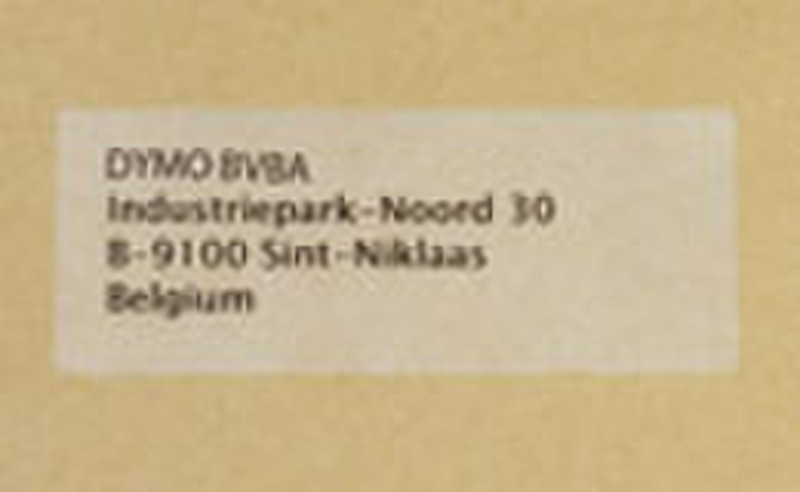 DYMO Transparent Address Labels Schwarz 260Stück(e) selbstklebendes Etikett