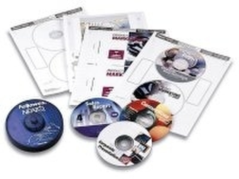 Fellowes CD/DVD Labels - Matte Weiß 100Stück(e) selbstklebendes Etikett