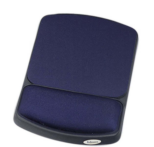 Fellowes Gel Wrist Rest & Mouse Rest Sapphire/Black Черный коврик для мышки