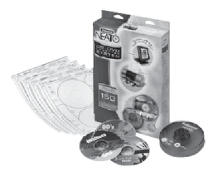 Fellowes CD/DVD Labeling System with Mediaface Software self-adhesive label