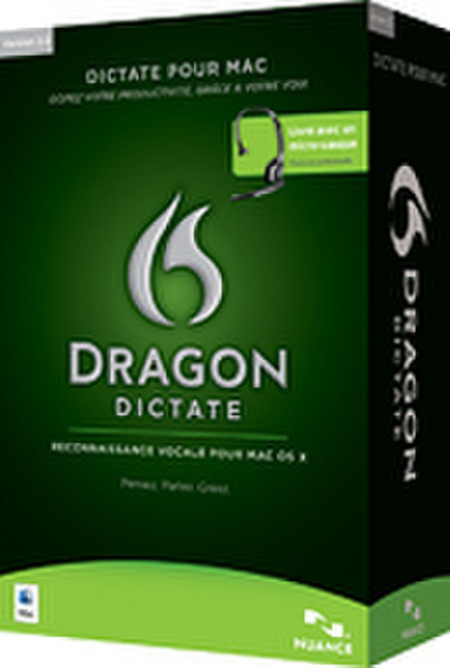 Nuance Dragon Dictate for Mac 2.0, FR