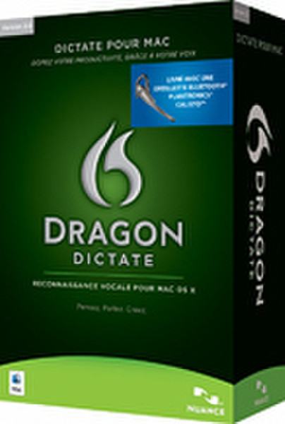 Nuance Dragon Dictate for Mac 2.0 Wireless, FR