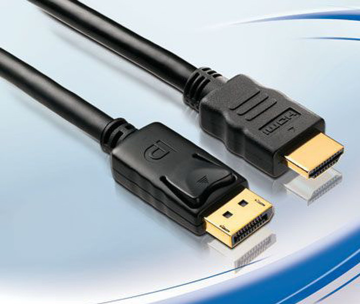 PureLink DC0012-01 1.00m DisplayPort HDMI Schwarz Videokabel-Adapter